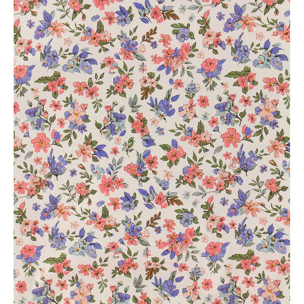 Nørgaard Madsens Sengetøj - Baby - Beige m. Blomster