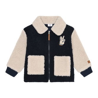 Hust and Claire Fleecejakke - HCErik Teddy - More Navy