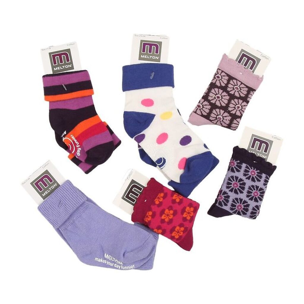 Melton - 1 par - Assorteret Strømper - 1 par - Assorteret - Pige