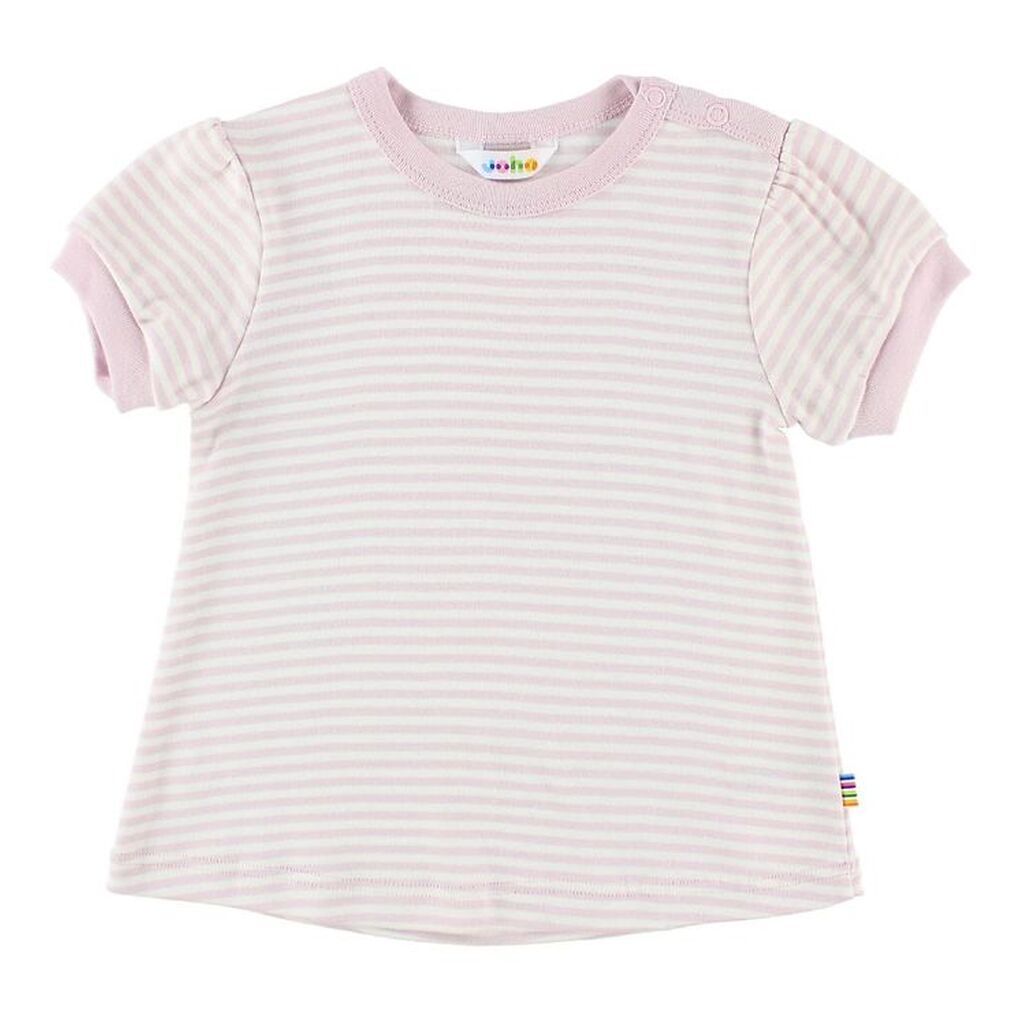 Joha T-shirt - Rosa/Creme Striber