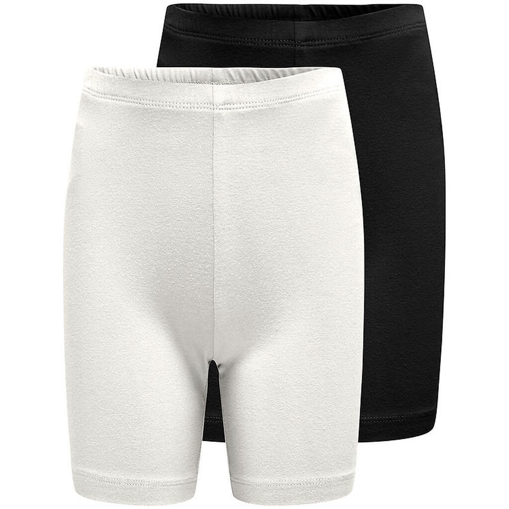 Kids Only Cykelshorts - 2-Pak - KogLove - Cloud Dancer/Black