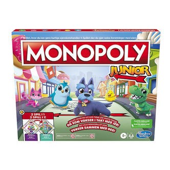 Hasbro Brætspil - Monopoly Junior - 2-i-1