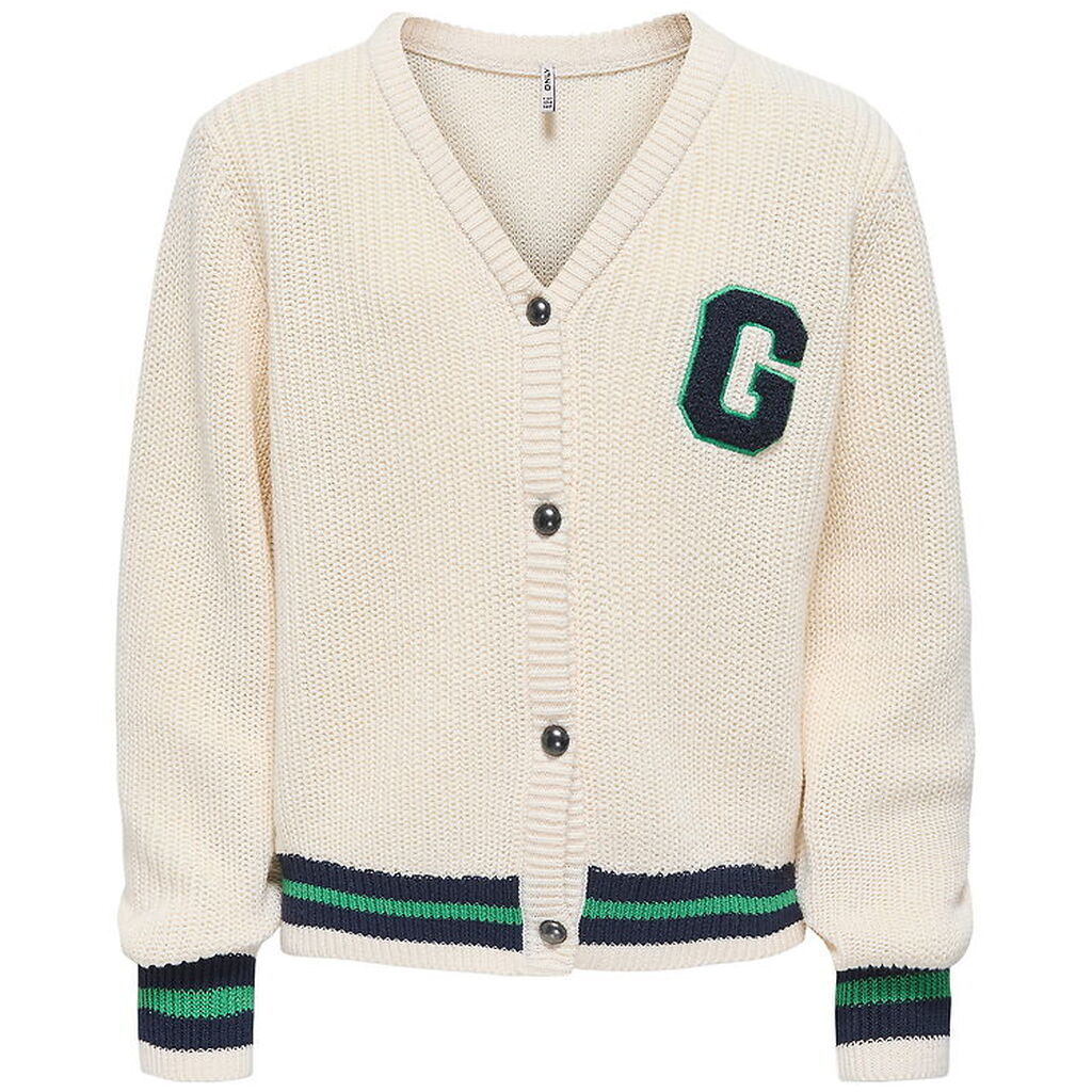 Kids Only Cardigan - Strik - Antique White/Night Sky/ Medium Gre