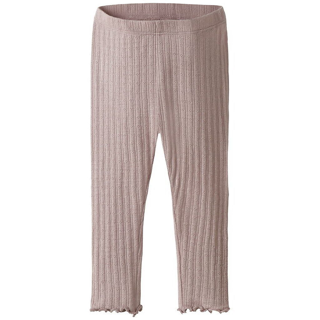 Name It Leggings - Uld/Silke - Rib - NbfWossa - Shadow Gray