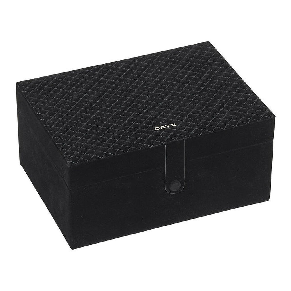 DAY ET Smykkeskrin - Q Jewelry Box Big - 24,5x18x11,5 cm - Sort