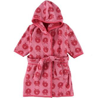 Småfolk Badekåbe - Sea Pink m. Æbler