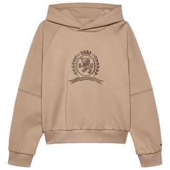 Tommy Hilfiger Hættetrøje - Tonal Chest - Malted Milk