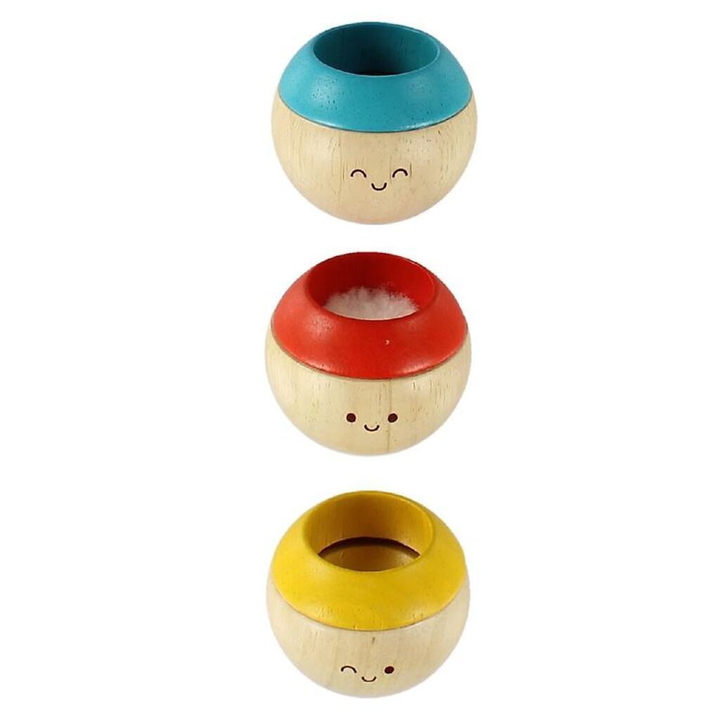 PlanToys Sansekugler - 3 stk - Rød/Gul/Blå