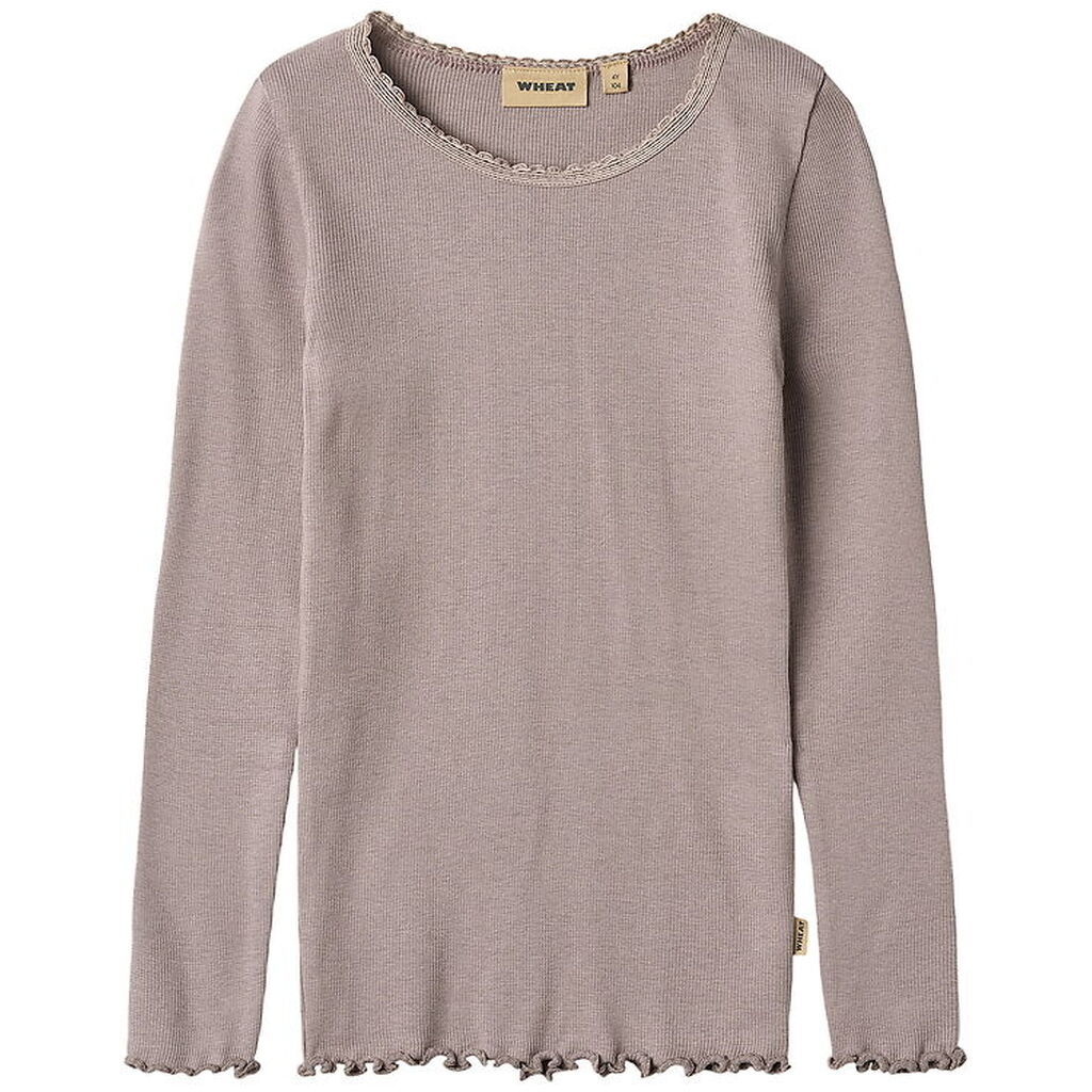 Wheat Bluse - Rib - Bomuld/Modal - Reese - Dusty Purple