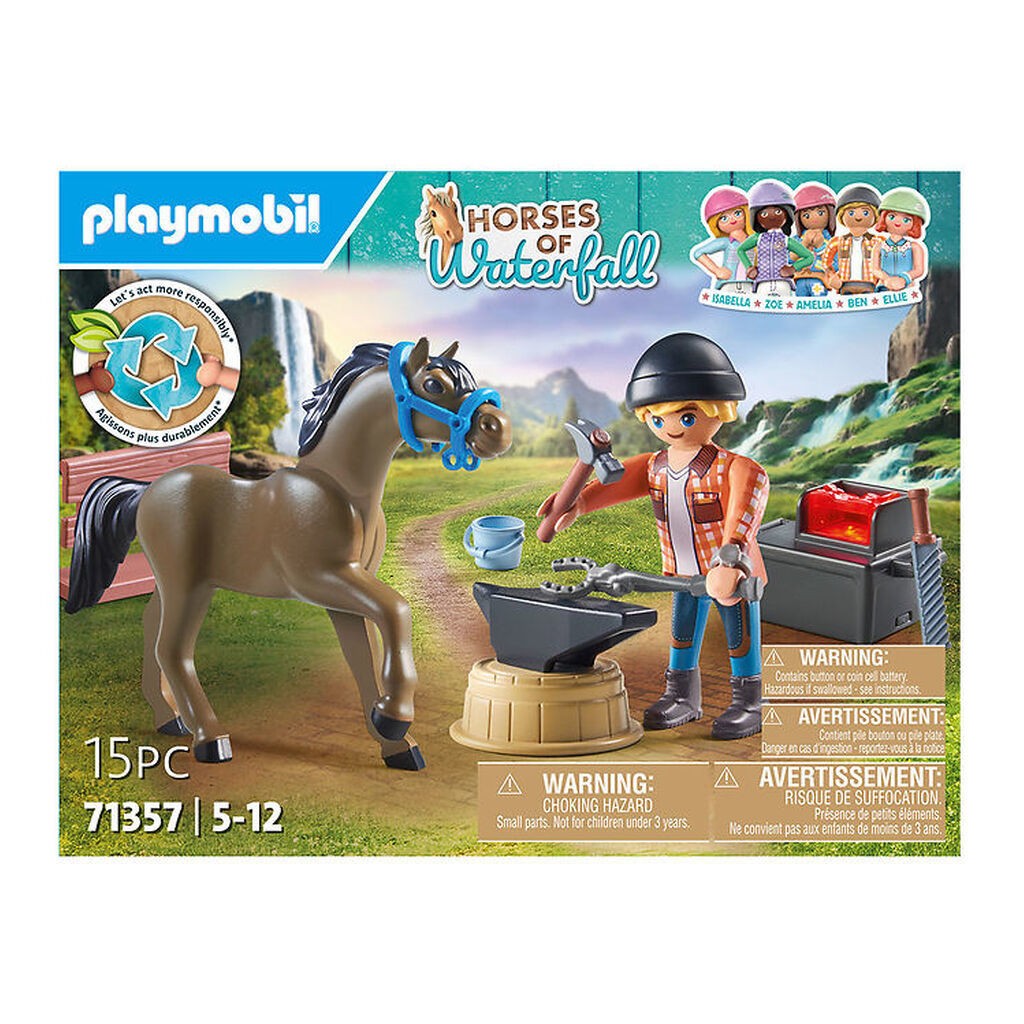Playmobil Horses Of Waterfall - Beslagsmed... - 71357 - 15 Dele