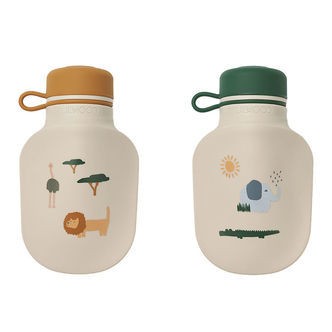 Liewood Smoothieposer - 2-pak - Lizzie - 150 ml - Safari Sandy M