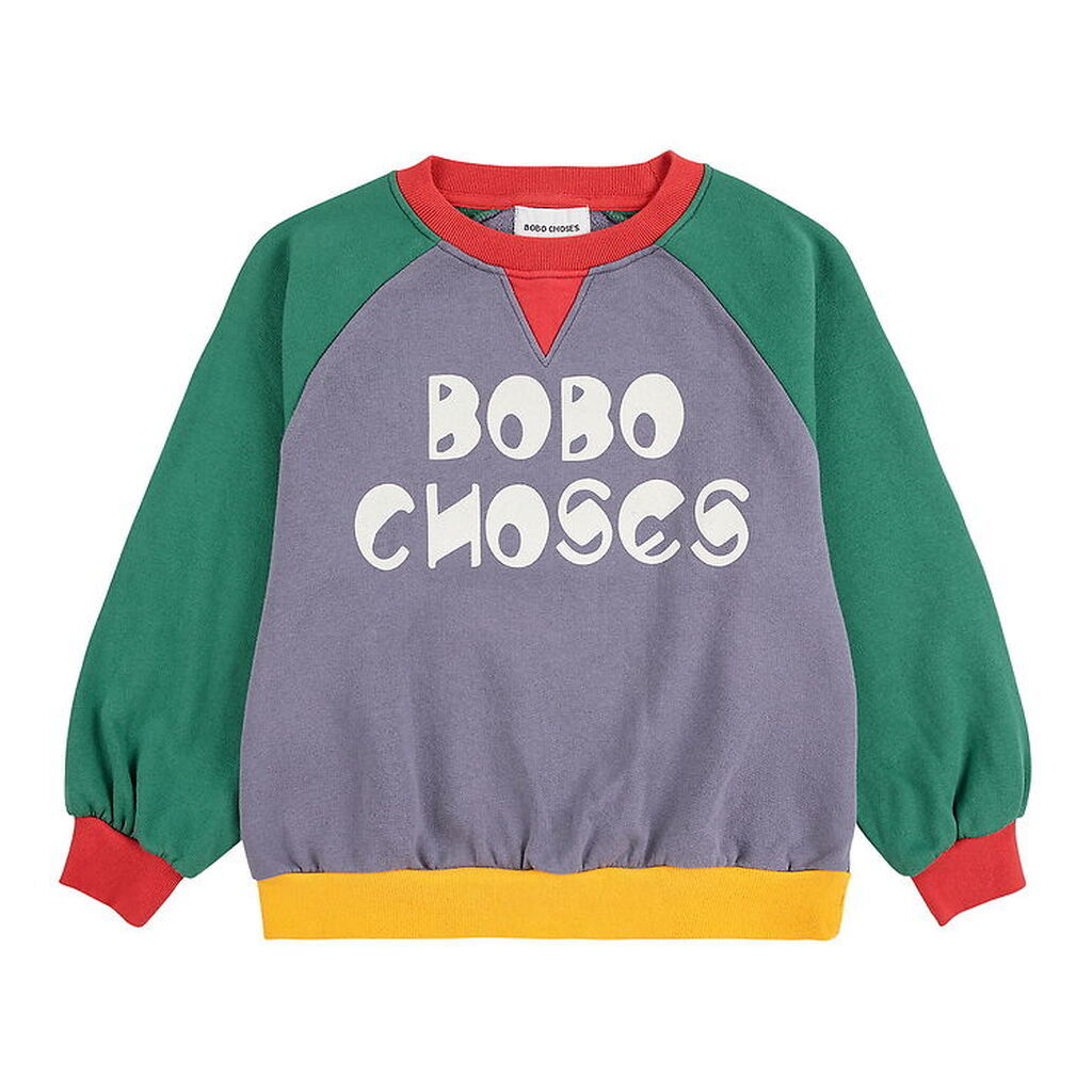 Bobo Choses Sweatshirt - Color Block Ranglan - Multicolor