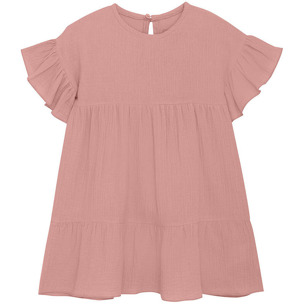 Huttelihut Kjole - Musselin - Ash Rose