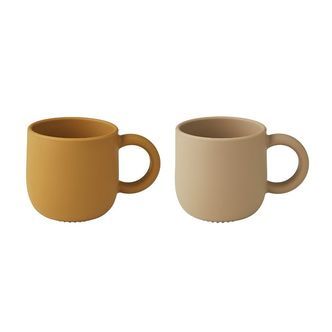 Liewood Kopper - 2-pak - Silikone - Merce - Golden Caramel Oat M