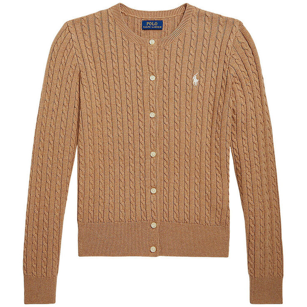 Polo Ralph Lauren Cardigan - Strik - Camel Heather