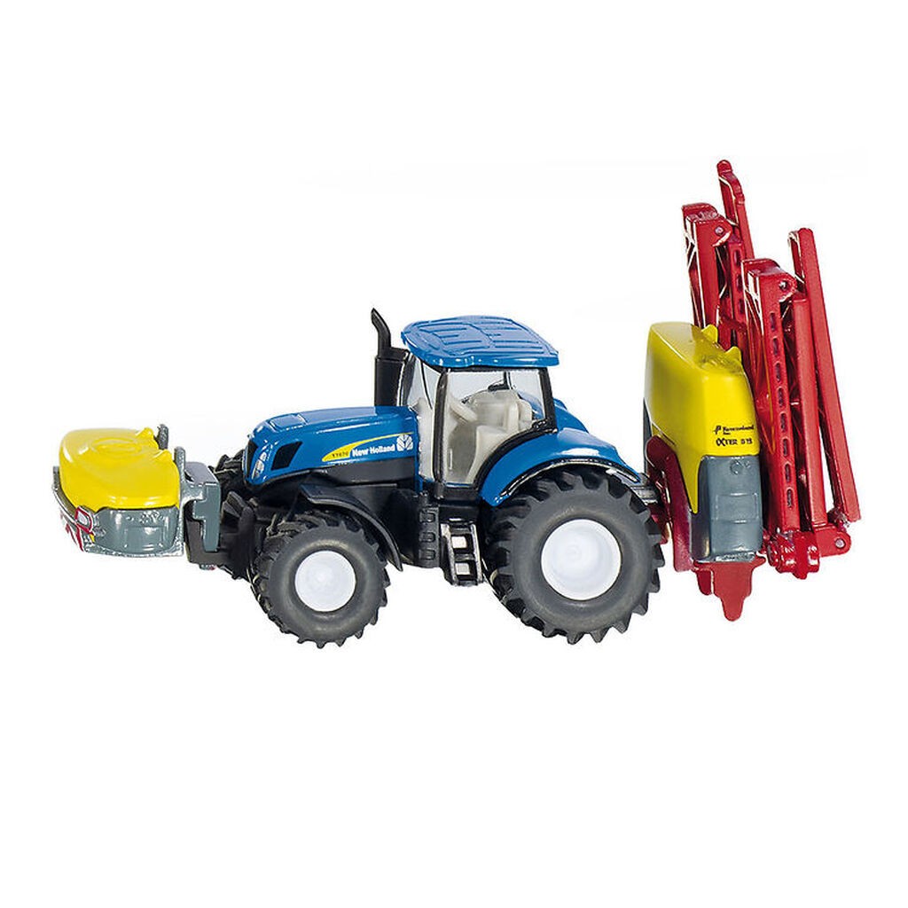 Siku Traktor m. Anhænger - 1:87 - New Holland Tractor With Crop