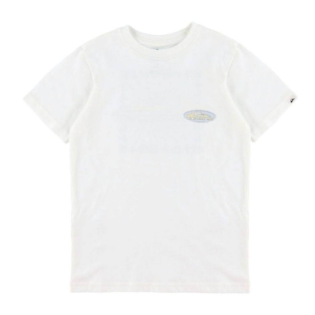Quiksilver T-shirt - Evo Border Lines - Snow White
