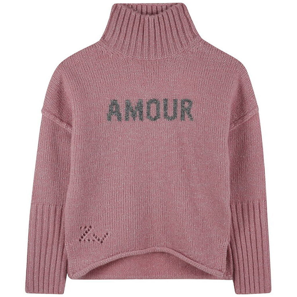 Zadig & Voltaire Bluse - Uld/Polyester - Wild Rose m. Glimmer