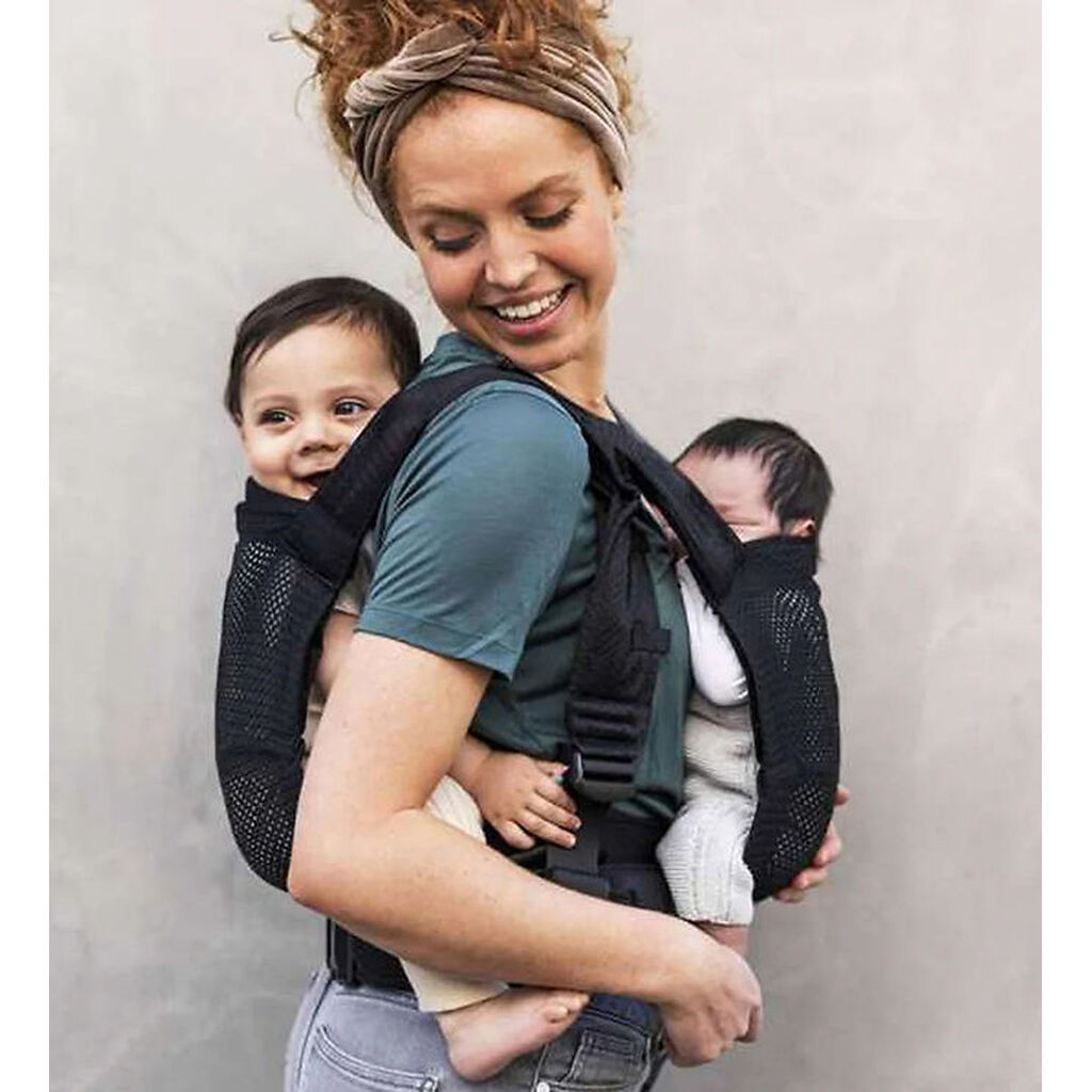Mini Monkey Bæresele Til Tvillinger - Tandem Carrier - Sort