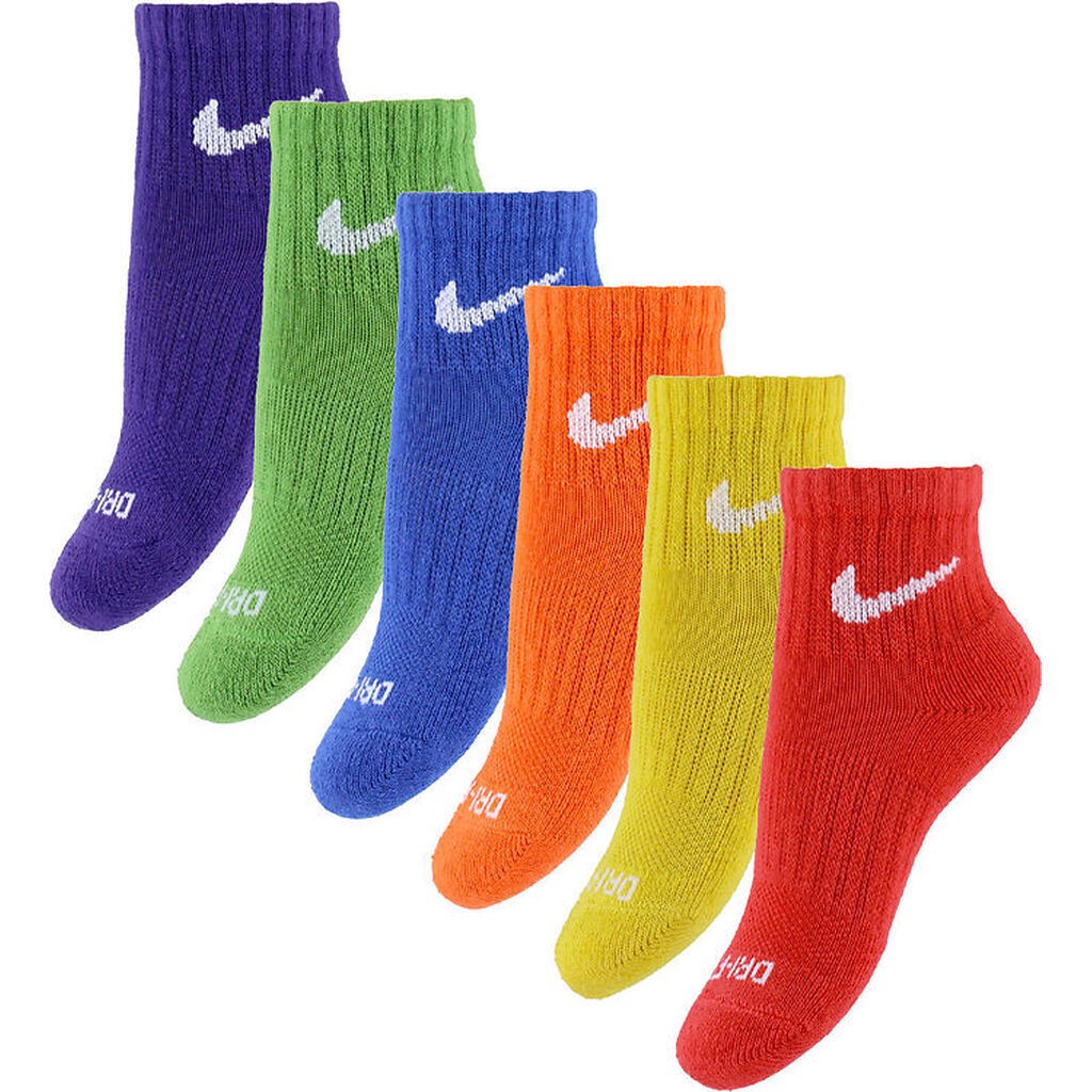 Nike Ankelstrømper - Cushioned - Dri-Fit - 6-pak - Multi