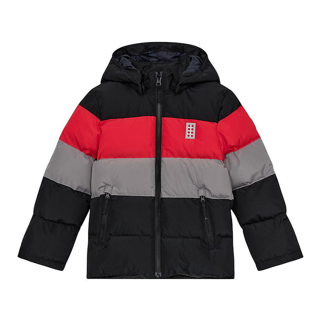 LEGOÂ® Wear Dynejakke - LWJipe 705 - Sort/Rød/Grå