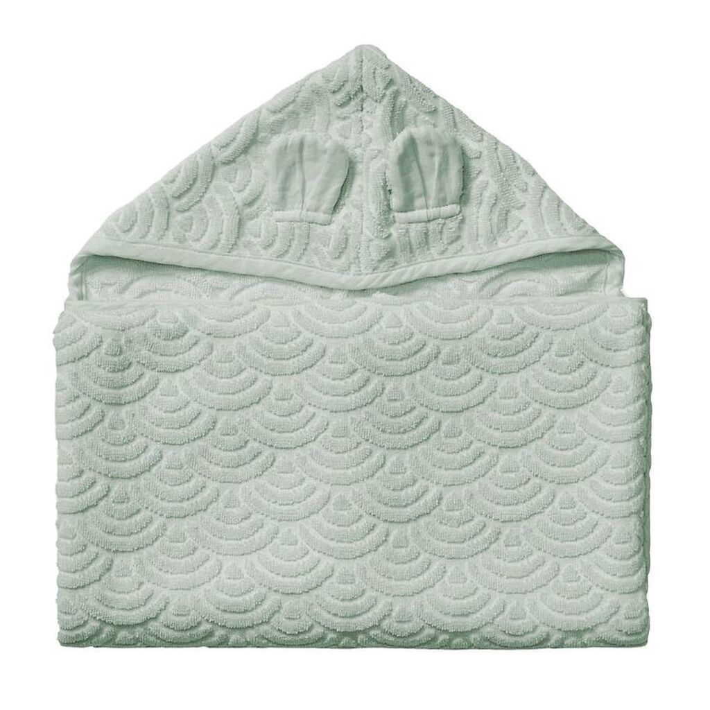 Cam Cam Babyhåndklæde - 70x130 cm - Dusty Green m. Ører