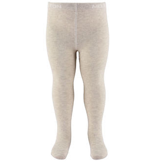 Melton Strømpebukser - Lys Beige Meleret