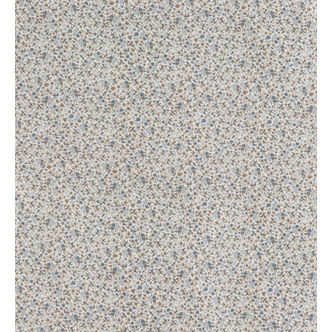 Nørgaard Madsens Sengetøj - Baby - Beige m. Blå blomster