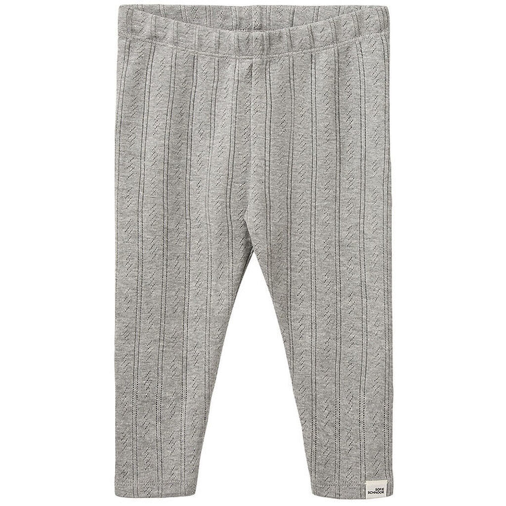 Sofie Schnoor Leggings - Nalinesb - Gråmeleret m. hulmønster