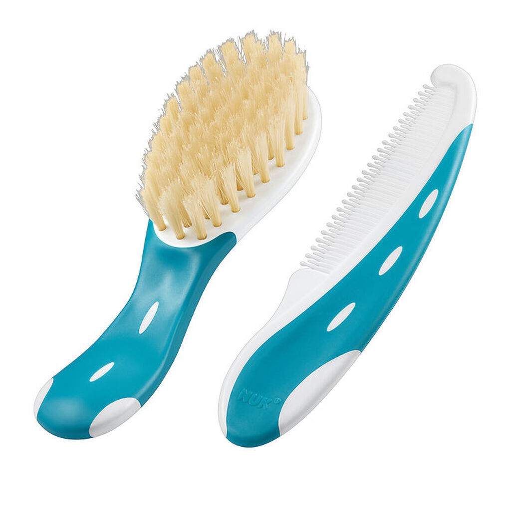 Nuk Babybørste m. Kam - Blå