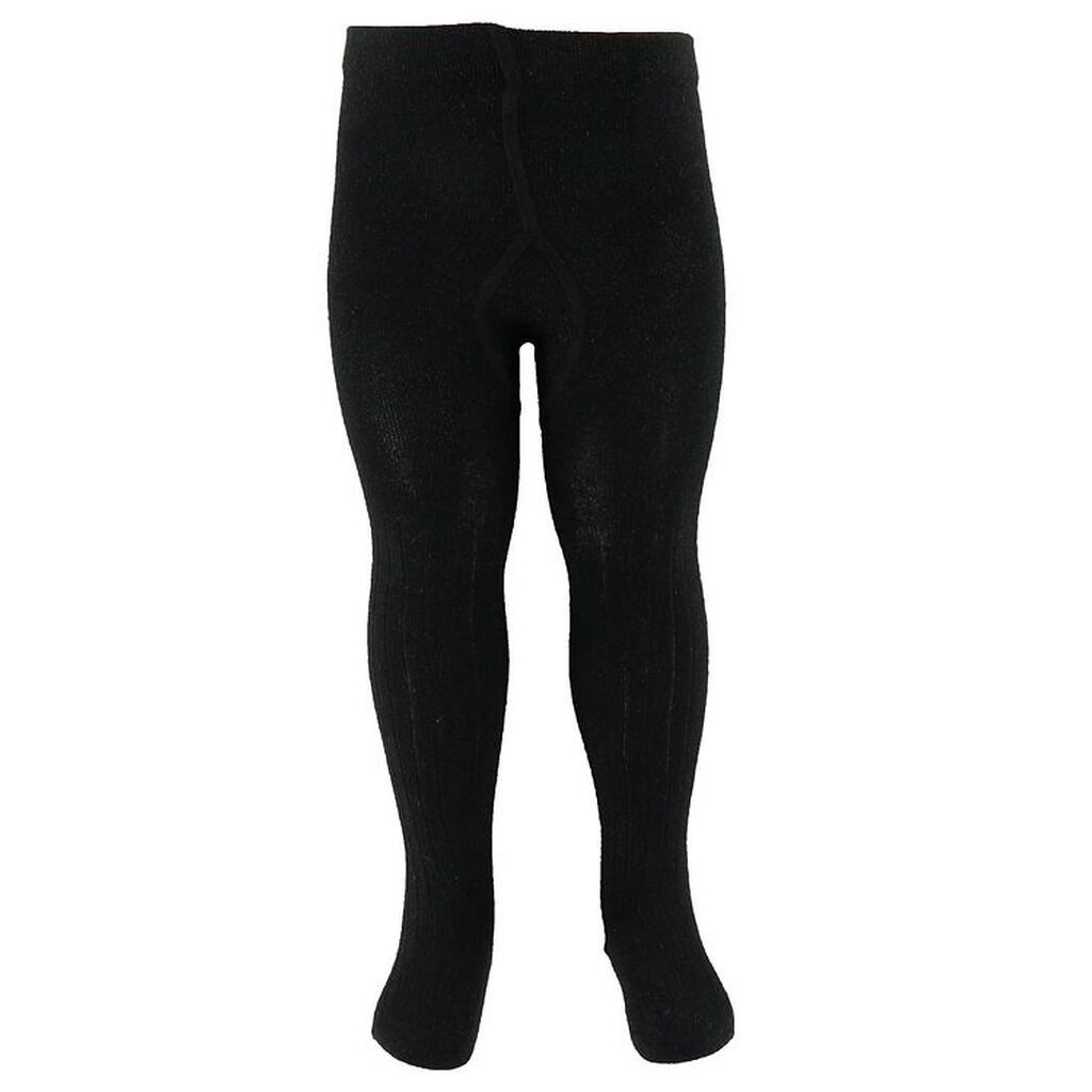 Name It Strømpebukser - Noos - Rib - NkfPantyhose - Sort m. Glim