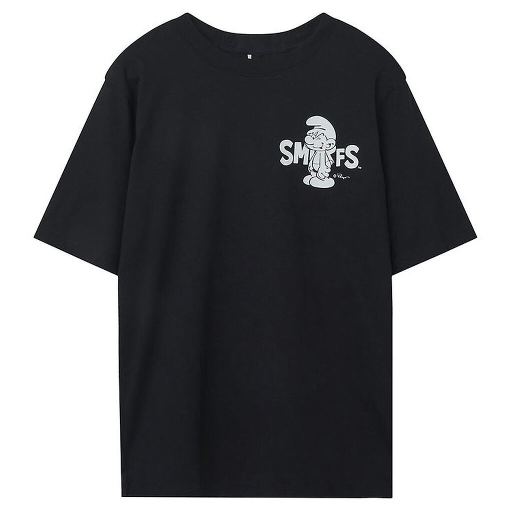 LMTD T-shirt - NlnFordy Smurfs - Sort