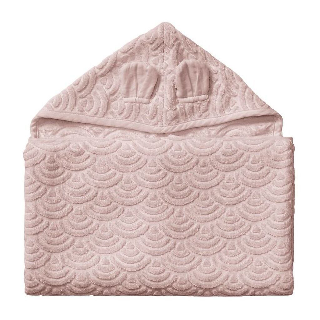 Cam Cam Babyhåndklæde - 70x130 cm - Dusty Rose m. Ører