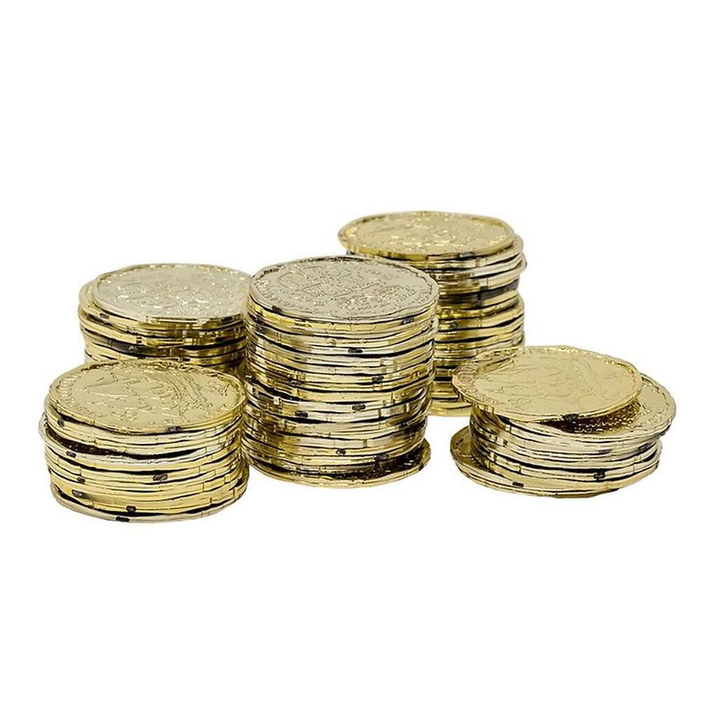 Molly & Rose Udklædningstilbehør - 72 stk - Guldmønter