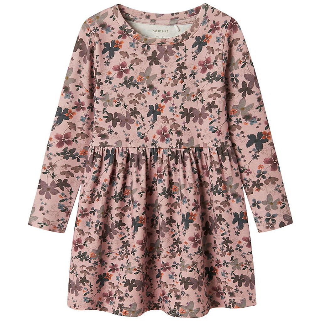 Name It Kjole - NmfNaline - Burnished Lilac m. Blomster