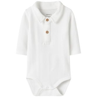 Name It Polobody l/æ - NbmRobo - Bright White