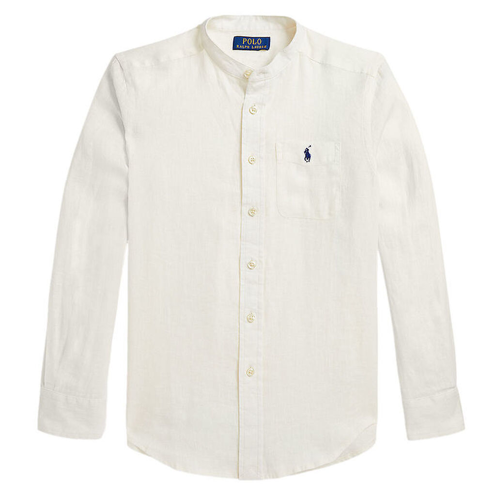 Polo Ralph Lauren Skjorte - Hør- Postboy - Hvid