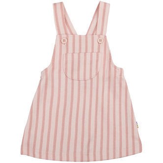 Joha Kjole - Pinafore - Lyserød m. Striber