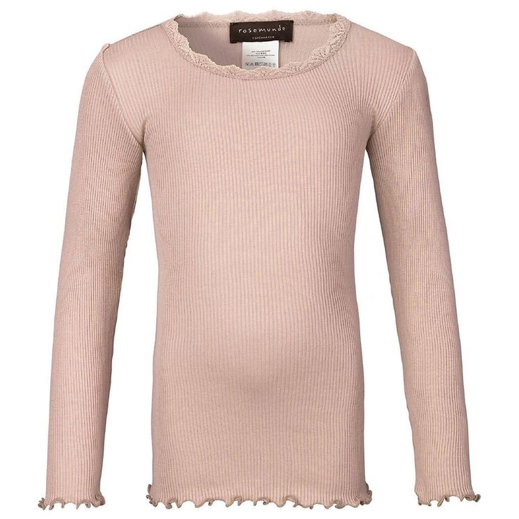 Rosemunde Bluse - Pudderrosa m. Blonder