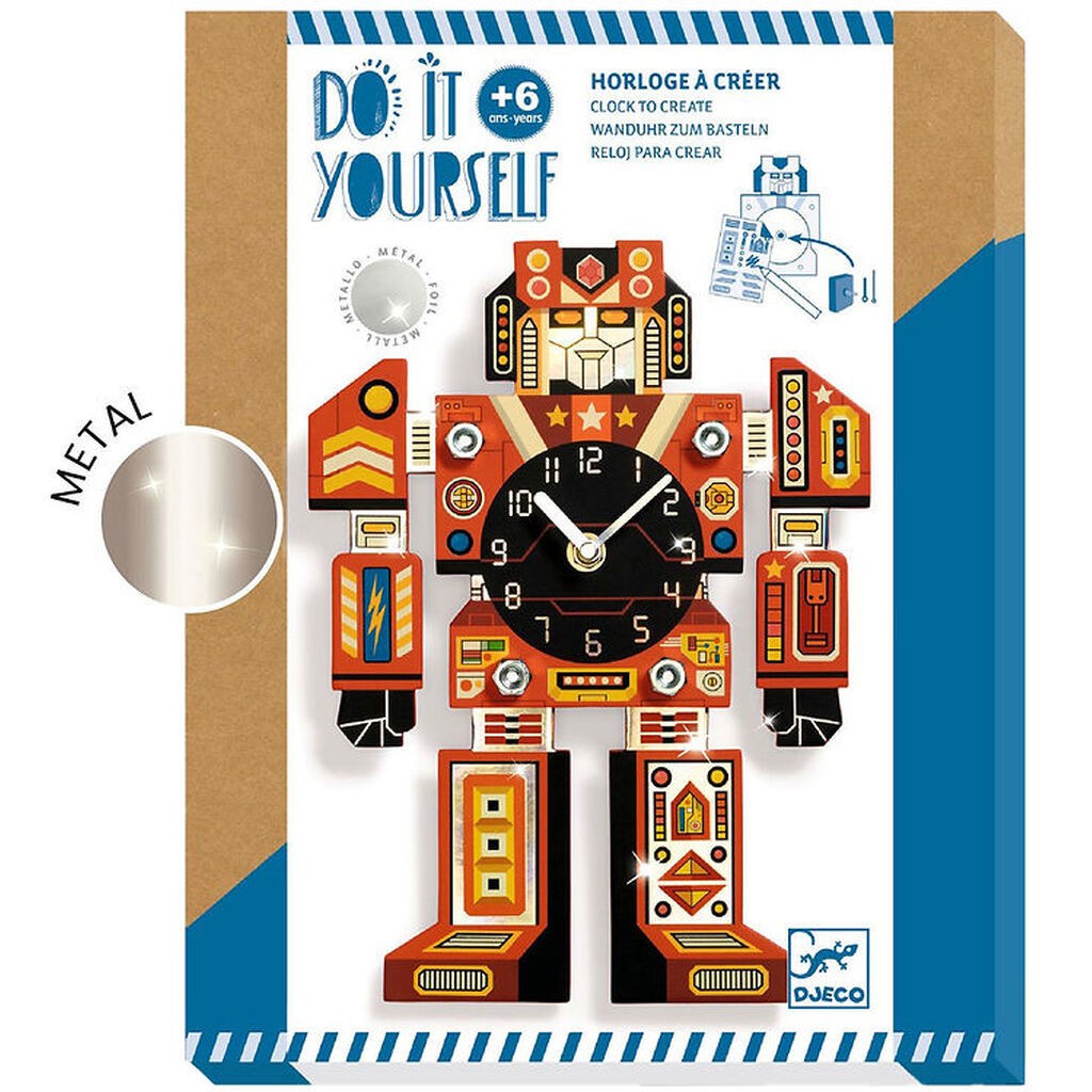 Djeco Kreasæt - DIY Ur - Robotime