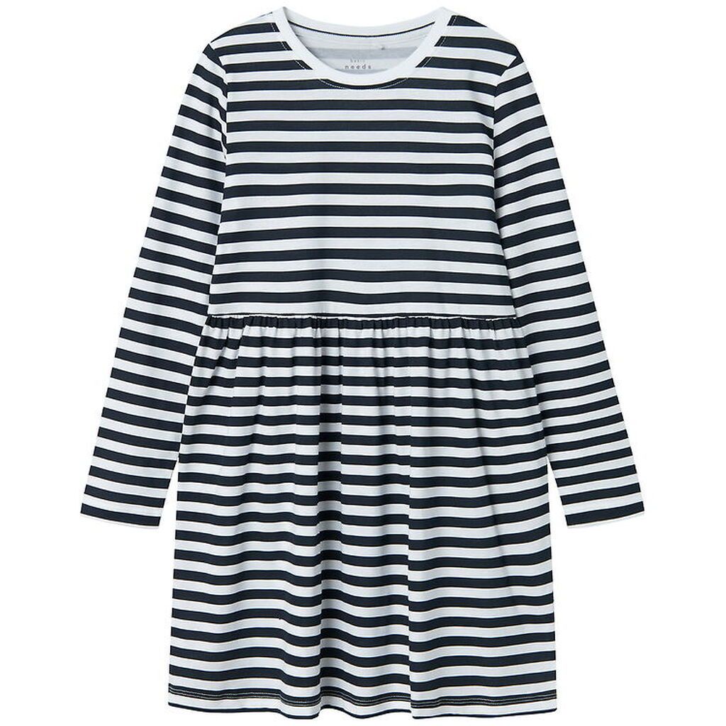 Name It Kjole - NkfVivia - Bright White m. Striber