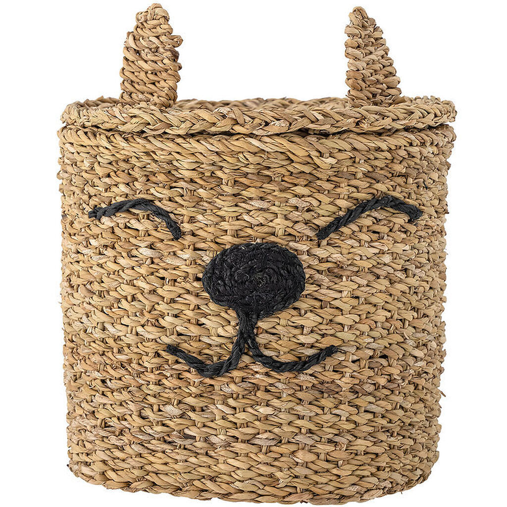 Bloomingville Kurv m. Låg - 26x30 cm - Mikki - Søgræs - Natur
