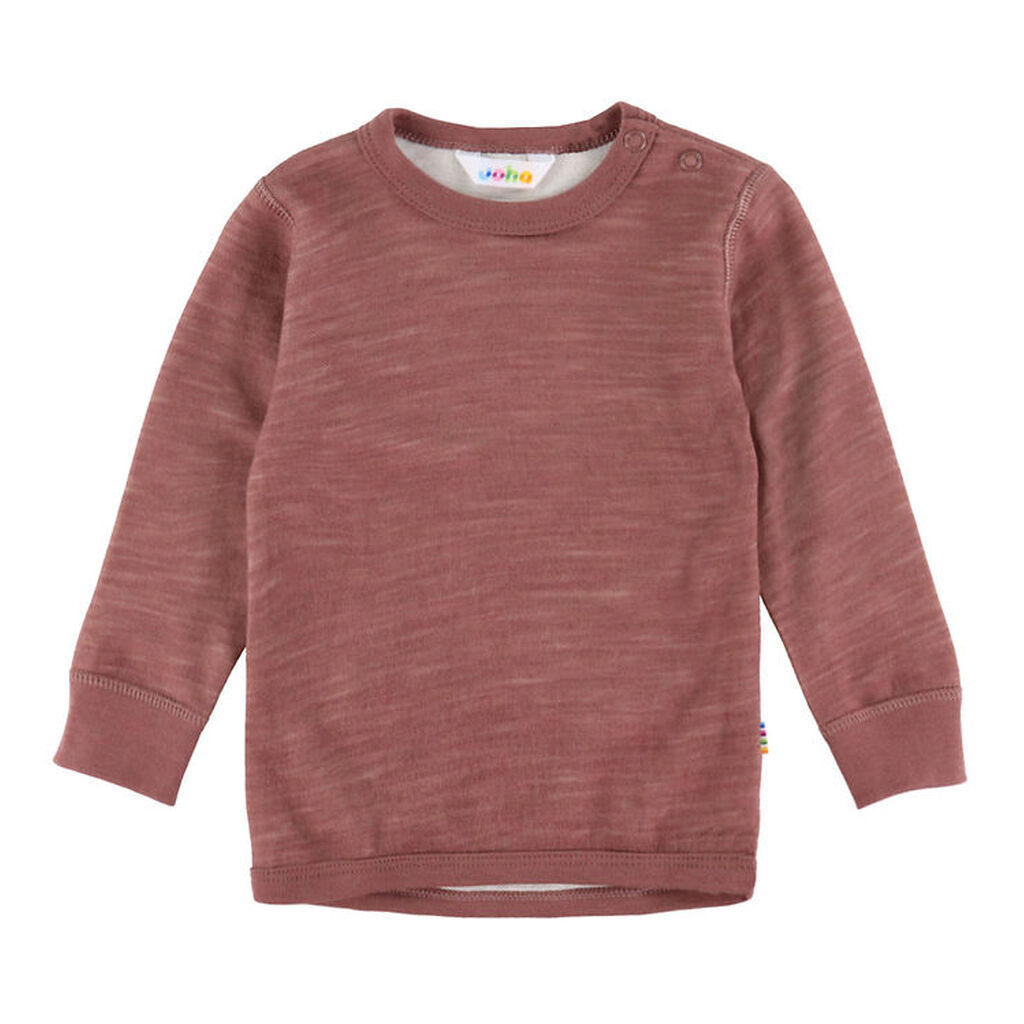 Joha Bluse - Uld/Bambus - Mørk Rose