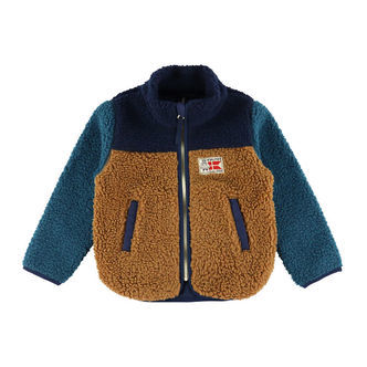 Danefæ Fleecejakke - Danodder - Caramel/Navy/Slate