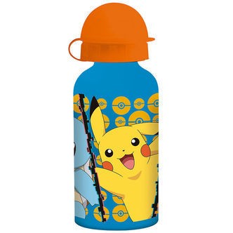Pokémon - Drikkedunk - 400 ml - Aluminium - Blå/Gul m. Pikachu