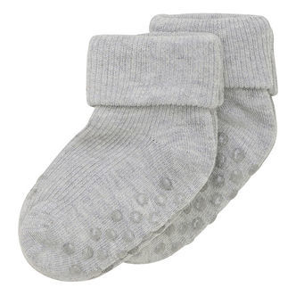 Minymo Strømper - Rib - 2-pak - Light Grey Melange