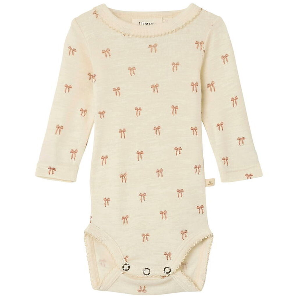 Lil' Atelier Body l/æ - Uld/Modal - Noos - NbfNalu - Turtledove/