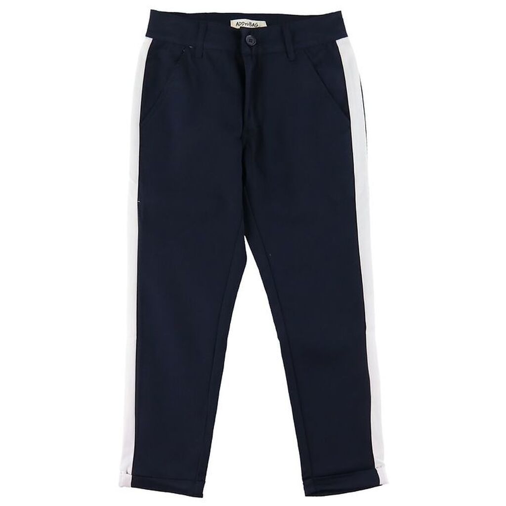 Add to Bag Bukser - Navy/Hvid