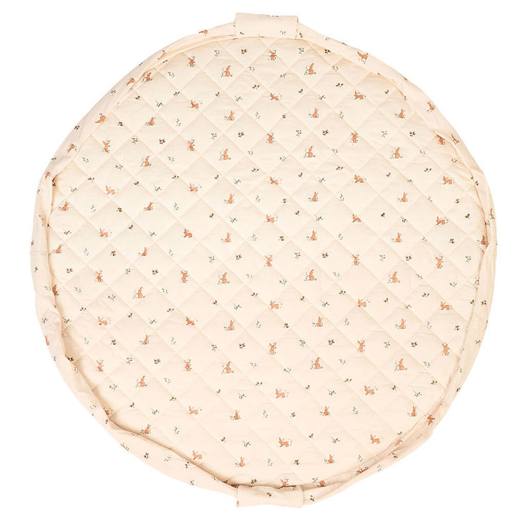 Play&Go Legetøjstæppe - Ø120 cm - Soft Organic - Rabbit