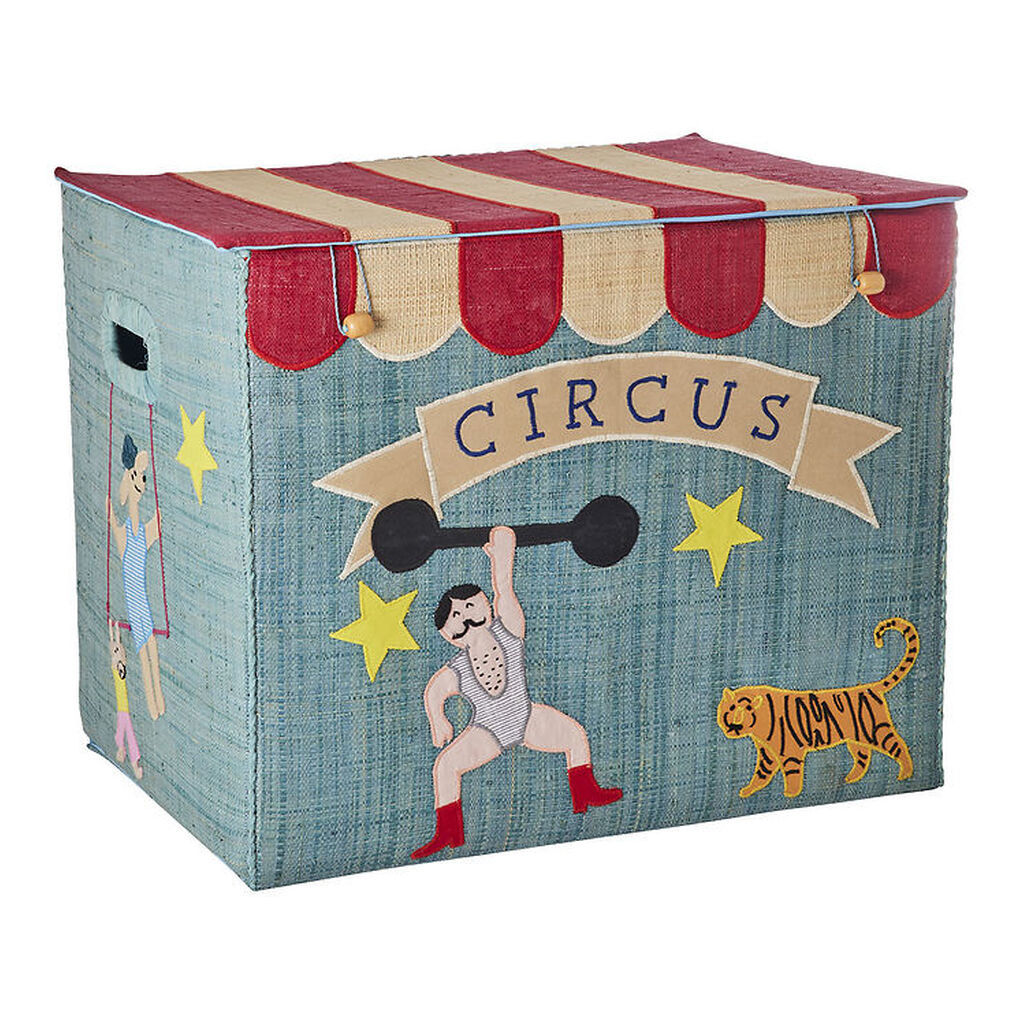 Rice Opbevaringskurv - Raffia - Foldbar - Circus
